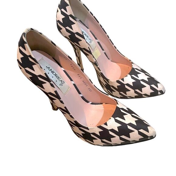 Andrea Black and White Stilleto Heals Size 6 - Picture 2 of 6